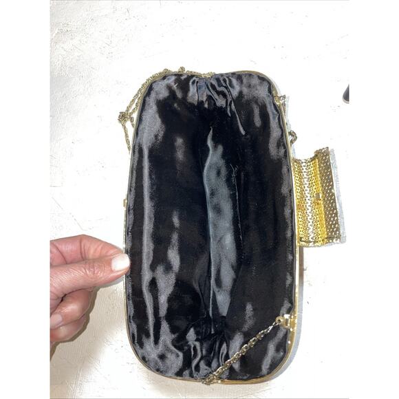 Vintage Black‎ Beaded Evening Clutch Purse - Picture 4 of 6